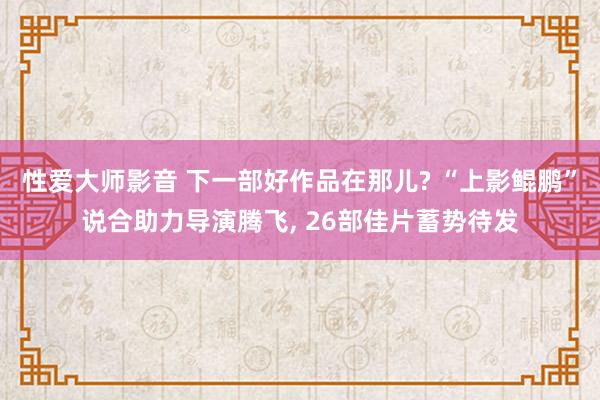 性爱大师影音 下一部好作品在那儿? “上影鲲鹏”说合助力导演腾飞， 26部佳片蓄势待发
